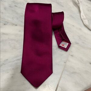 Turnbull & Asser Rich Burgundy Silk Tie